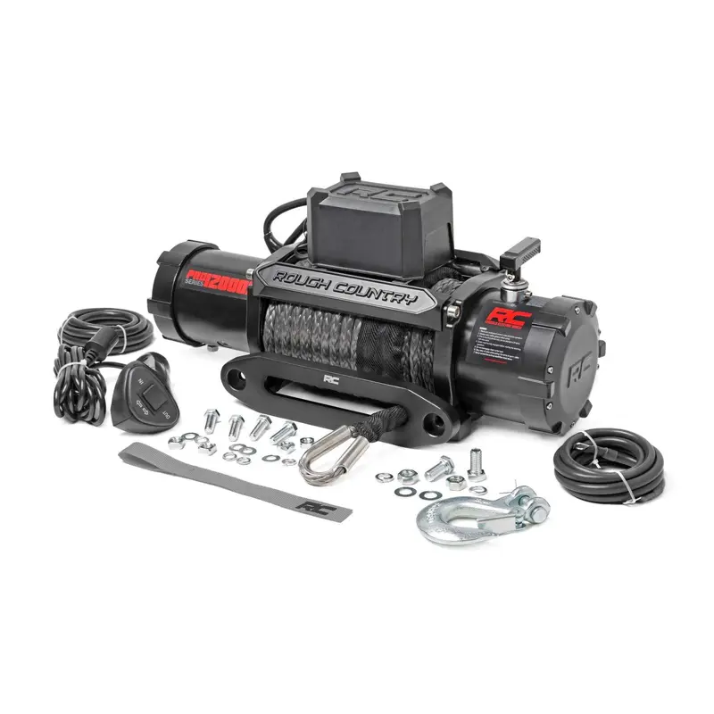 Rough Country 12000 LB Pro Series Winch with Synthetic Rope