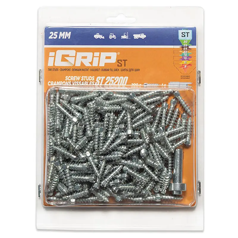 IGRIP STANDARD STUDS 25MM 200PK (ST-25200)