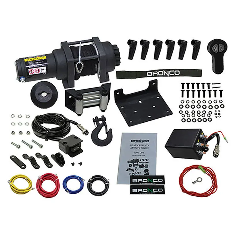 BRONCO BLACK WIRELESS 3500LBS ATV WINCH (AC-12025)