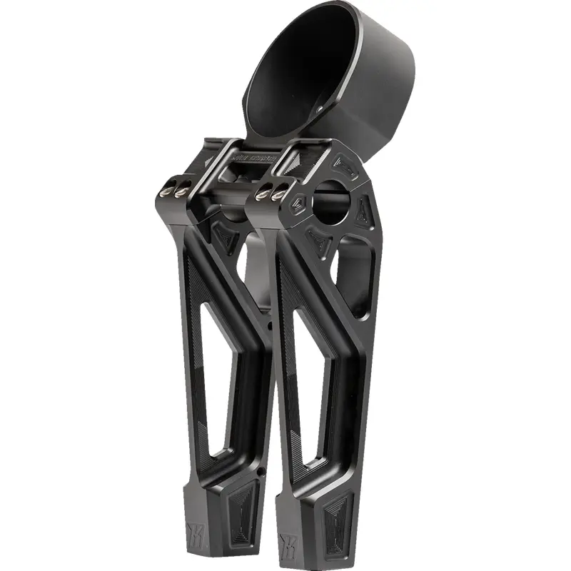 KODLIN USA Fastback Risers - Includes Clamp & Gauge Bracket - 8" - Black K55131