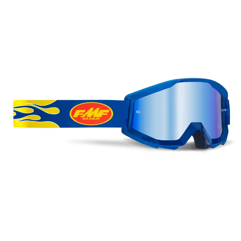 Powercore Goggle Flame Navy Mirror Blue Lens