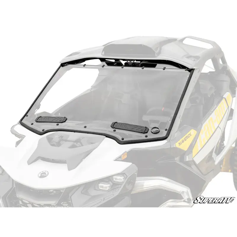 SuperATV Can-Am Maverick R Scratch-Resistant Vented Full Windshield