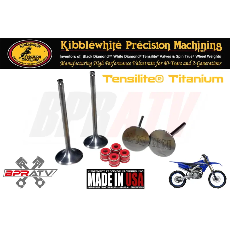 14-19 Yamaha YZ250FX 250FX Kibblewhite TITANIUM Intake Exhaust Valves RED Seals
