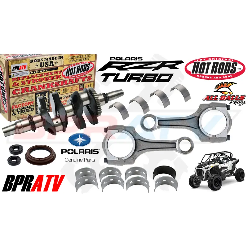 Polaris RZR Turbo S S4 OEM RODS Hot Rods Crankshaft Motor Bottom End Rebuild Kit