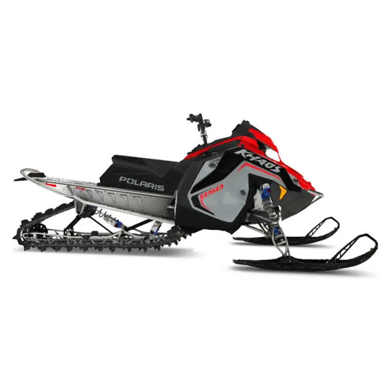 New 2025 Polaris 850 PRO RMK 155 Storm Gray / Indy Red
