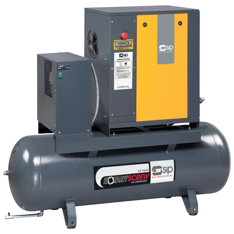 SIP RS55-08-270BD/RD Rotary Screw Compressor with Dryer - 06267A