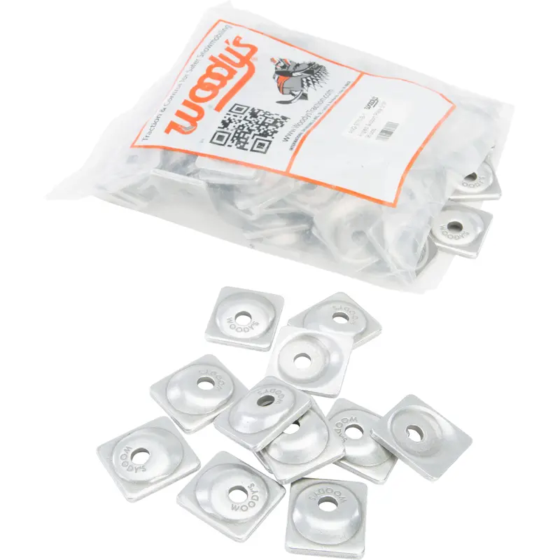 WOODYS ANGLED DOUBLE DIGGER SUPPORT PLATE SINGLE STUD 5/16" 96/PK ANG-3775-B