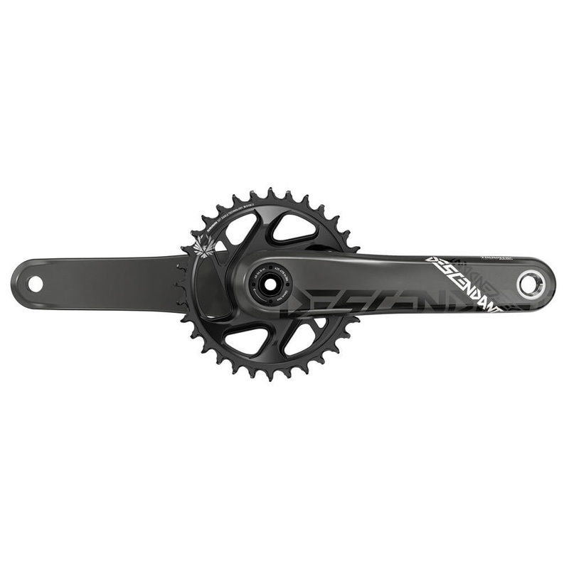 SRAM Descendant Eagle Carbon DUB Crankset - 28.99mm DUB - SRAM Direct Mount - X-Sync 2 Direct Mount - 3mm Boost - Black - 170mm - 68-73mm - 32T