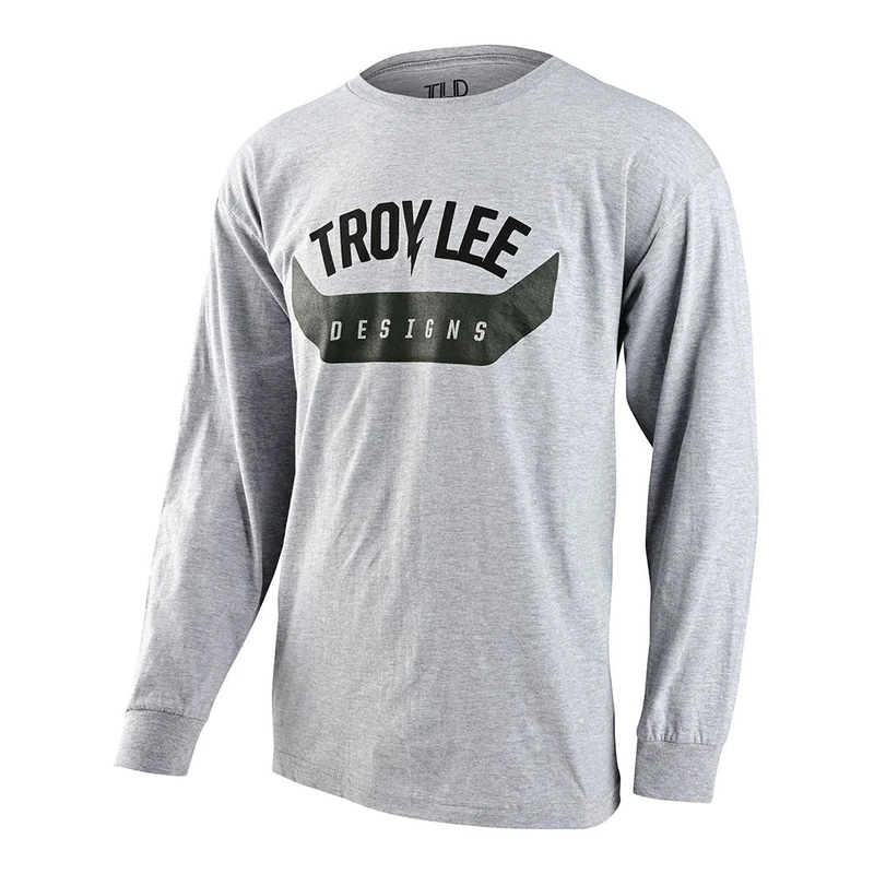 TLD Arc Long Sleeve Tee - L - Heather Grey