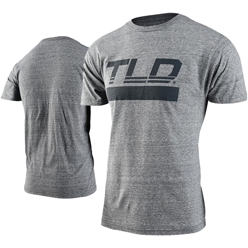 TLD Speed Logo Tee - L - Ash Heather